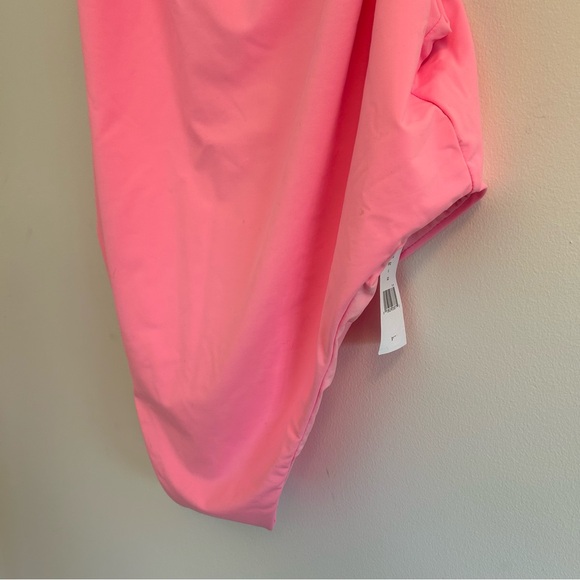 (SOLD) GOOD AMERICAN NWT High Cut One piece Swimsuit Hot Pink Size XXXL - Picture 6 of 11